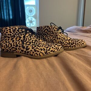 Hush Puppies Leopard Print Ankle Boots